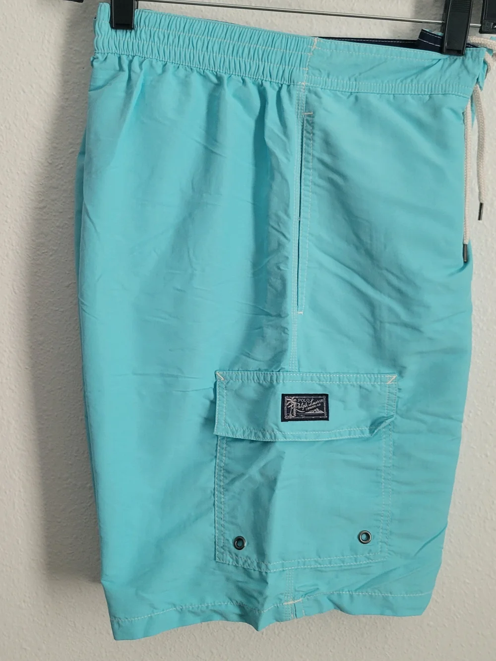 Polo Ralph Lauren Aqua Blue Swim Trunks Board Shorts Men's Medium